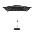 Outdoor Umbrella Polyester Fabric 3m (Diameter) x Adjustable Height Black
