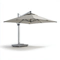 Cantilever Umbrella Aluminum Frame with LED Lights 3x3x2.5 m - Beige - Modern Design