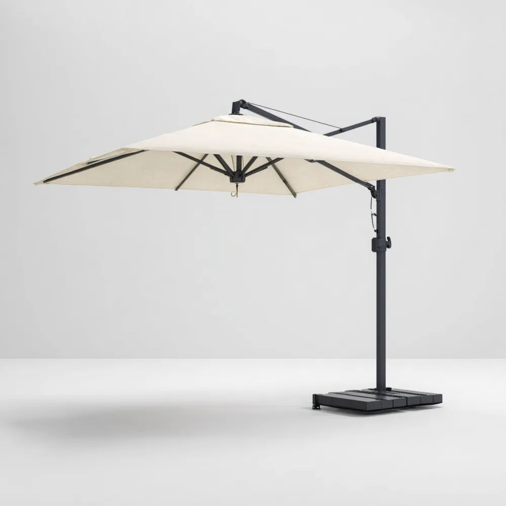 Cantilever Umbrella 3x3x2.5 m – Beige – Outdoor Shade