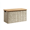 Rattan Storage Box - Woven Design 80x40x45 cm - Beige